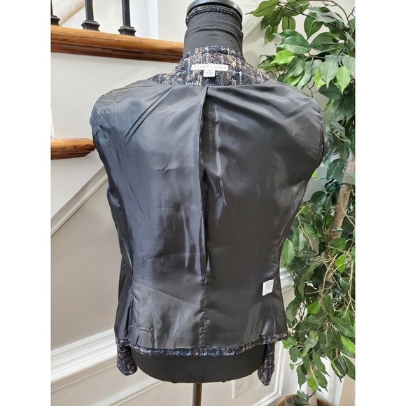 Darby + Luke Women's Multicolor Polyester Long Sleeve Open Front Jacket Size 12 - Picture 7 of 10